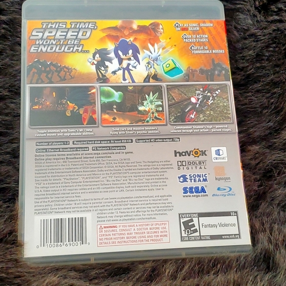PLAYSTATION 3 SONIC THE HEDGEHOG - Picture 2 of 3